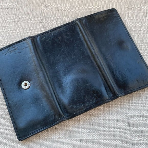 Cocomeister Signature Key Chain Black Leather Key Holder Bag Trifold Key Fob - Picture 3 of 10